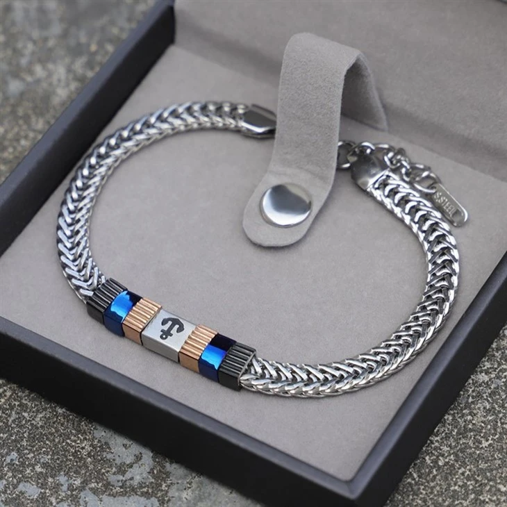 Adjustable Anchor Accent Snake Chain Bracelet price